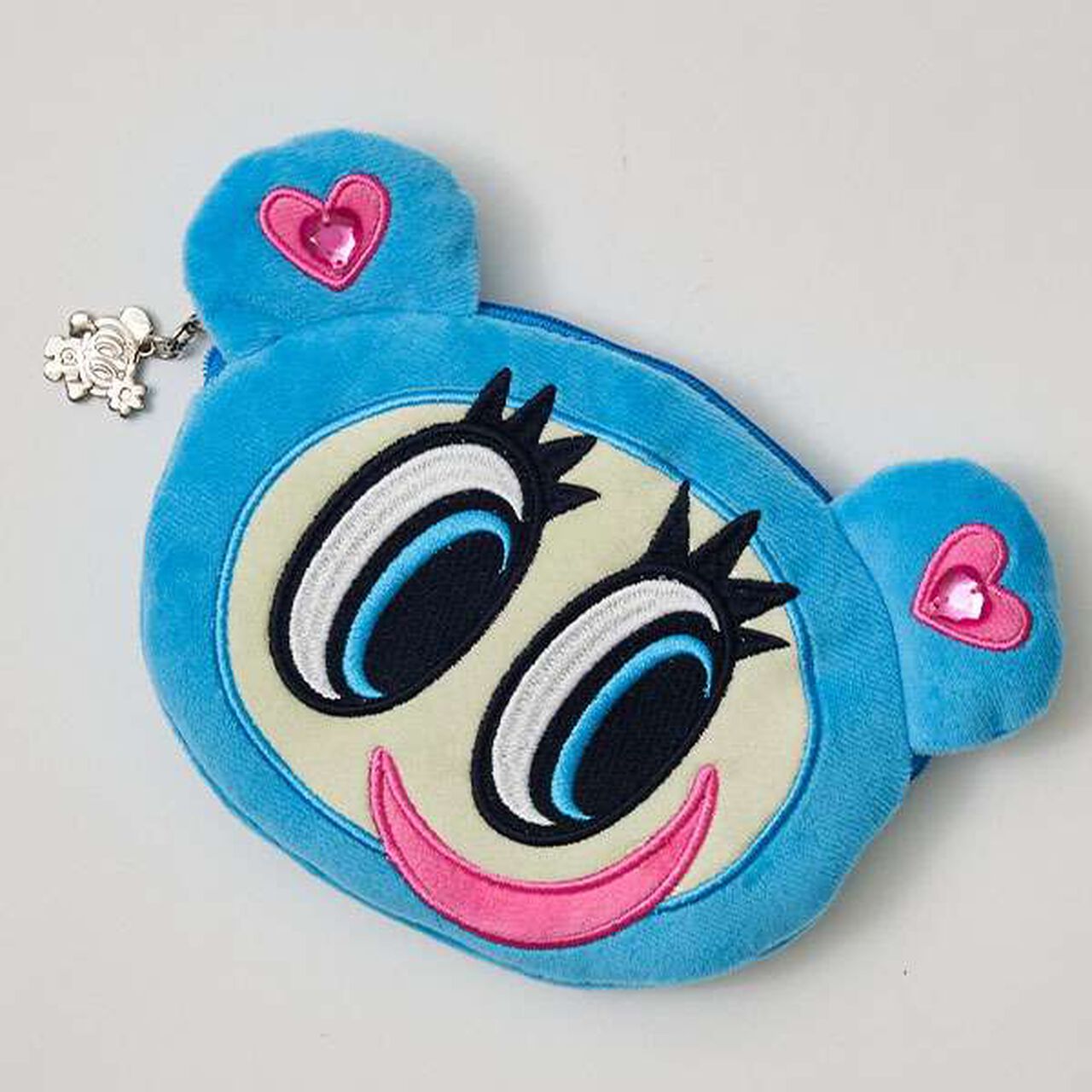 Mr. Nakamura Face Pouch,Blue, large image number 0