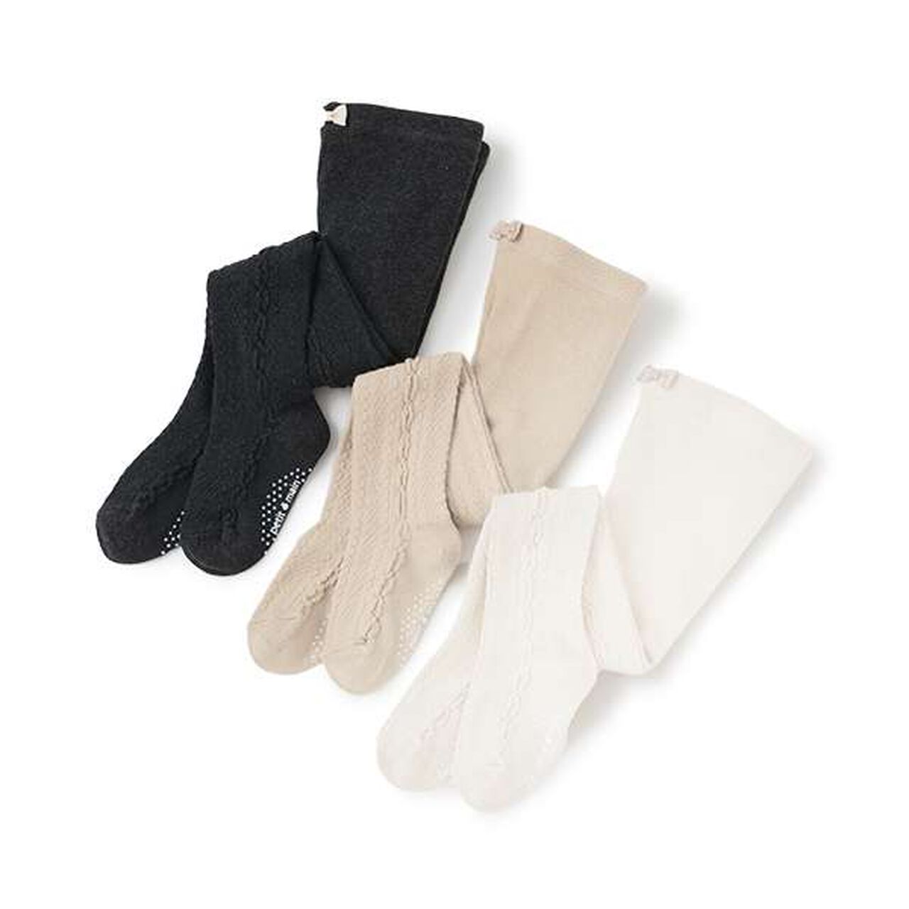 Jacquard Tights,Ivory, large image number 6