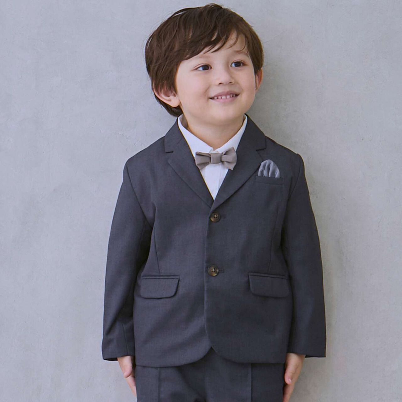 Semi-Formal JK + Half Pants Set,Charcoal gray, large image number 2
