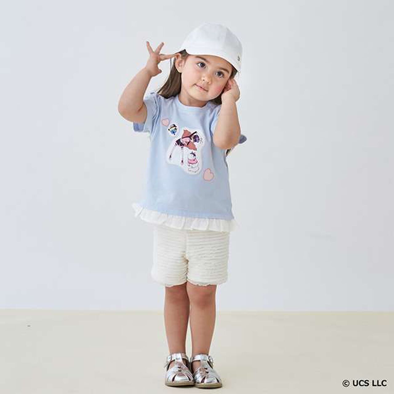 Cut Frill Shorts,Pearl white, large image number 10