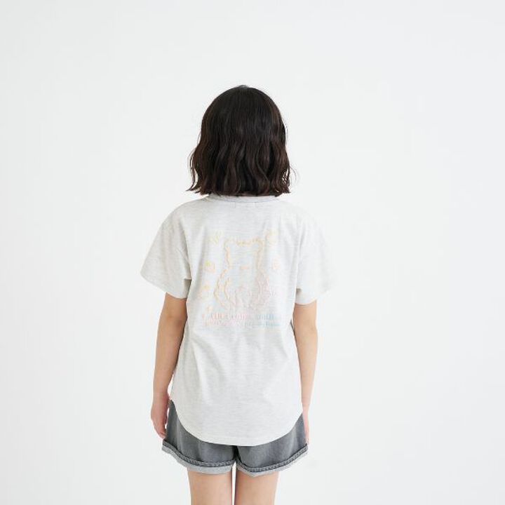 Daily Price Gradient Bear Short-Sleeve Tunic T-Shirt,Charcoal gray, medium image number 20