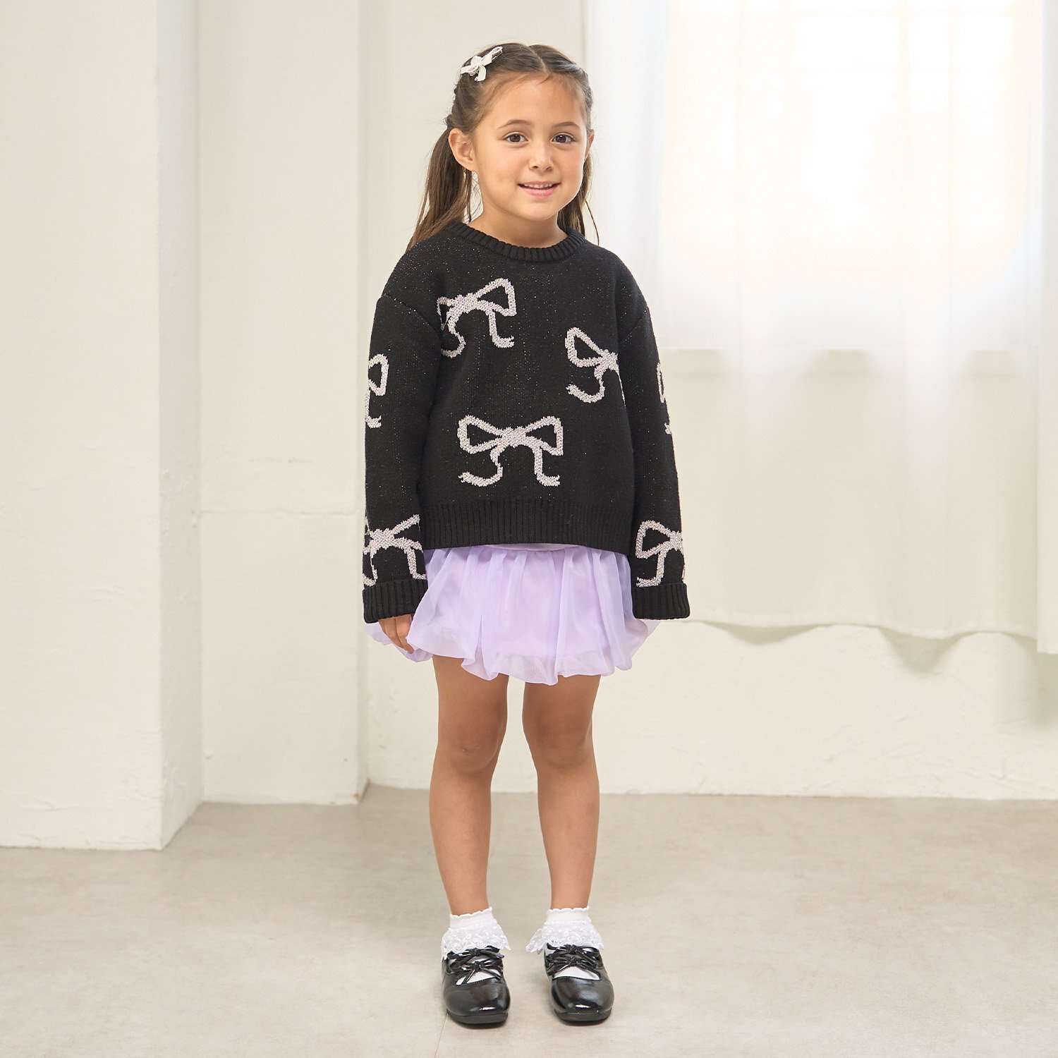 Short Lame Ribbon Sweater | Narumiya Official Global Online Store