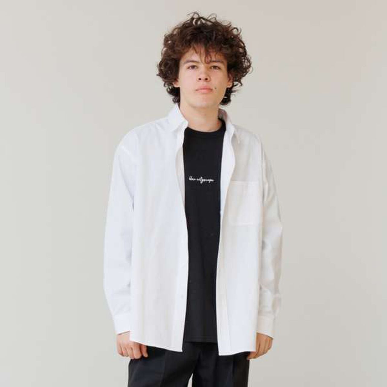 Oxford Button-Down Long-Sleeve Shirt,White, large image number 0