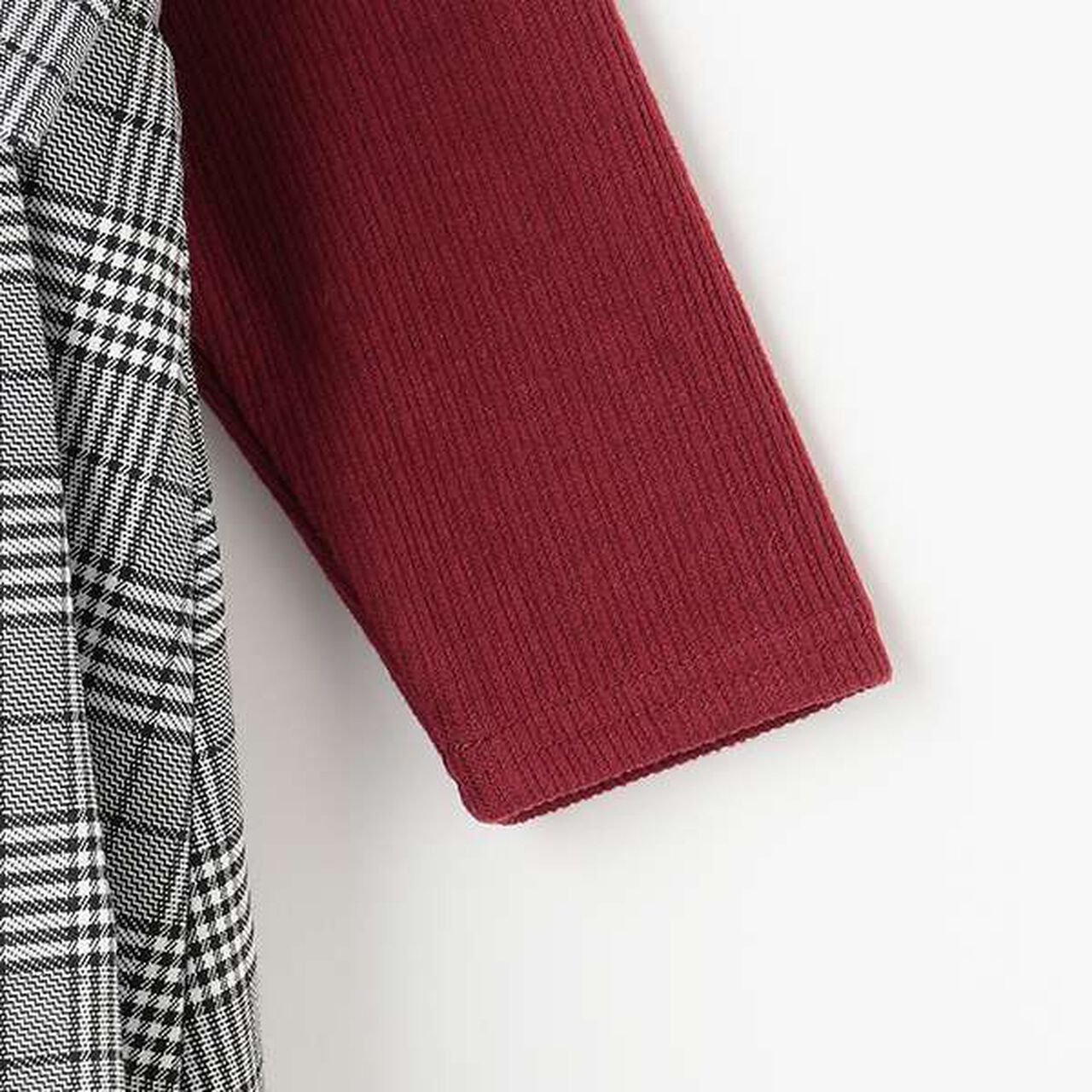 [Link] Check Ribbon Dress (Kids),Black, large image number 13