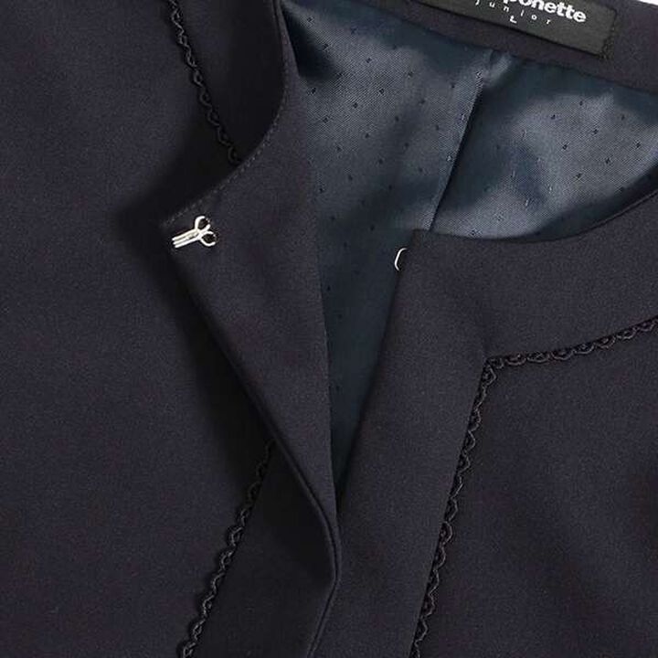 No-Collar Bolero Jacket,Navy, medium image number 4