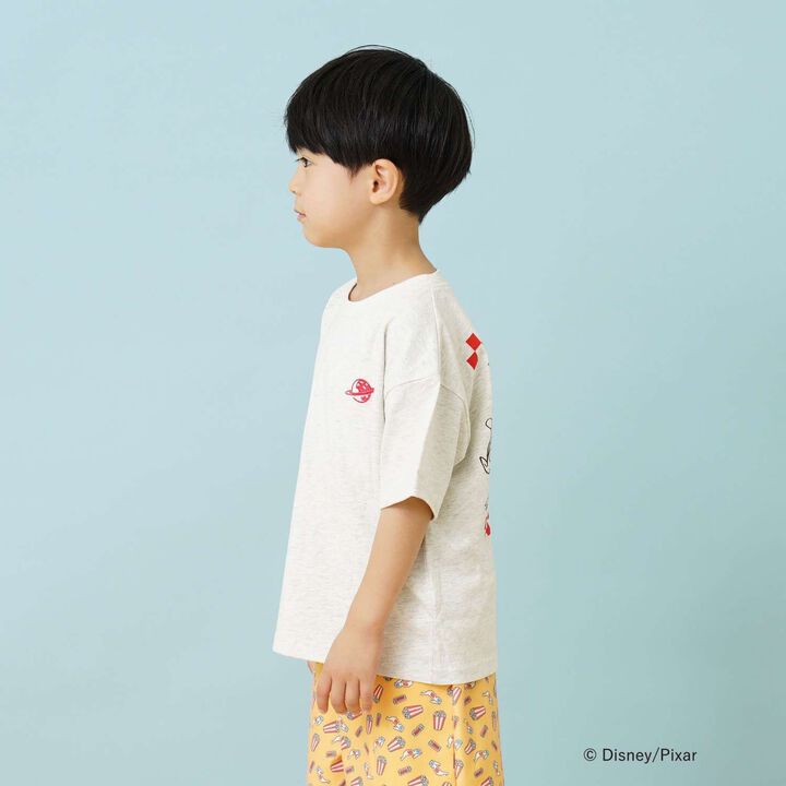 [Disney-Pixar-Toy Story] Alien Wide Short Sleeve T-Shirt,Milky white, medium image number 2