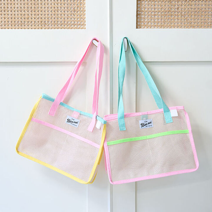 Mesh Bag,Emerald green, medium image number 1