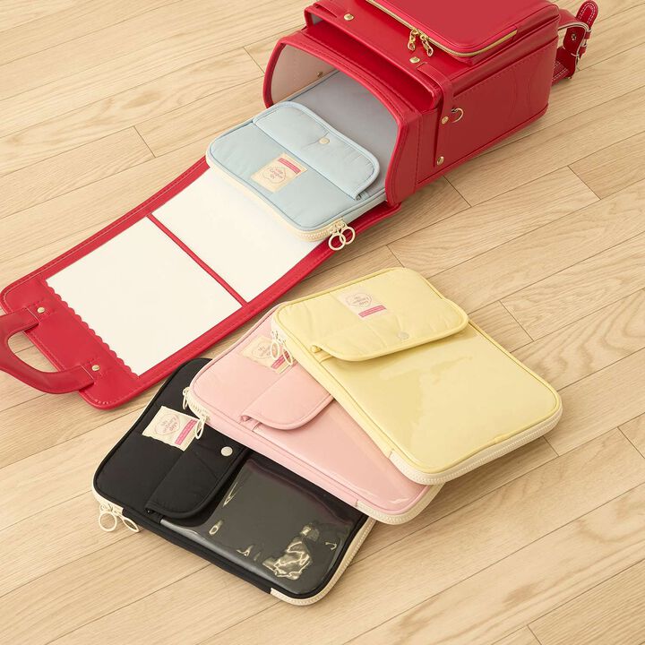 [School-Ready] Clear Pocket Tablet Case (11-inch),Blue gray, medium image number 7