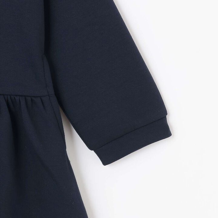 Ballet Front-Opening Collar One-Piece Dress,Navy, medium image number 12
