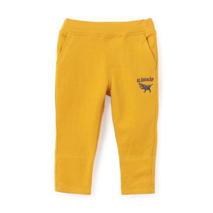 Dinosaur One-Point Pants,Mustard, medium image number 0