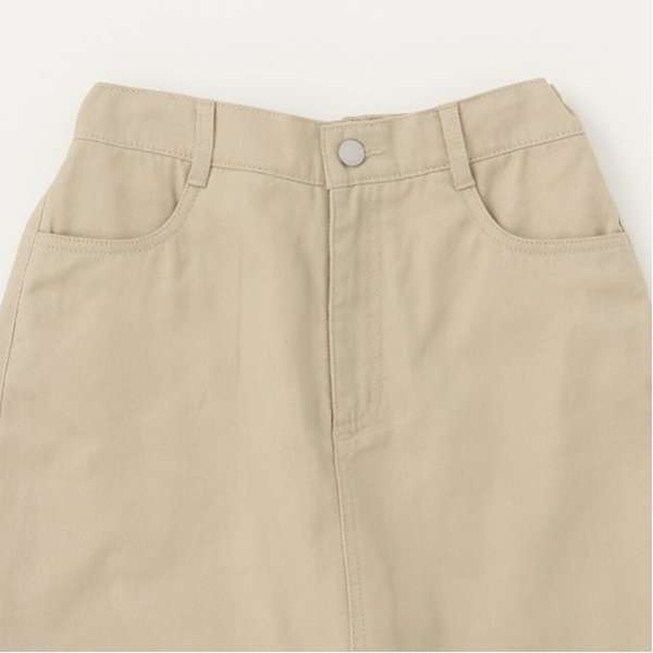 Denim Twill A-Line Skirt with Shorts,Navy, large image number 9