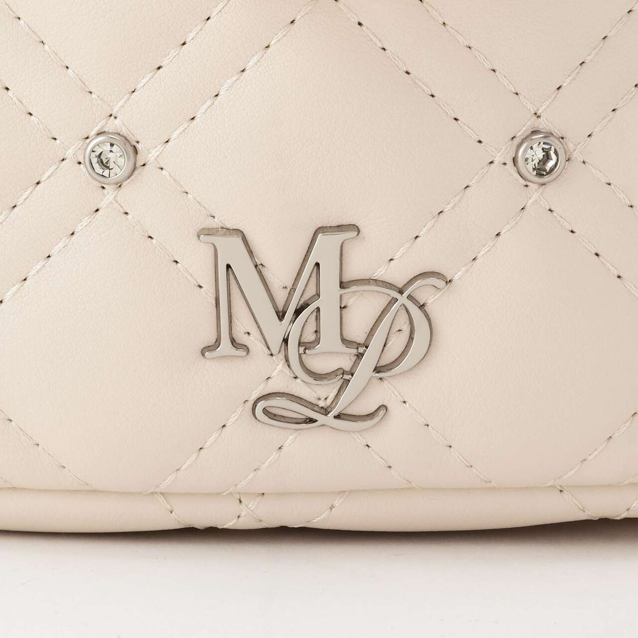 Glitter Ribbon Vanity Shoulder Bag,Ivory, large image number 3