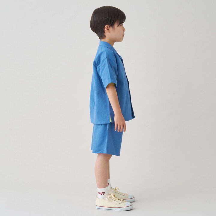 [Outfit Set] Open Collar Shirt & Easy Pants,Greige, medium image number 3