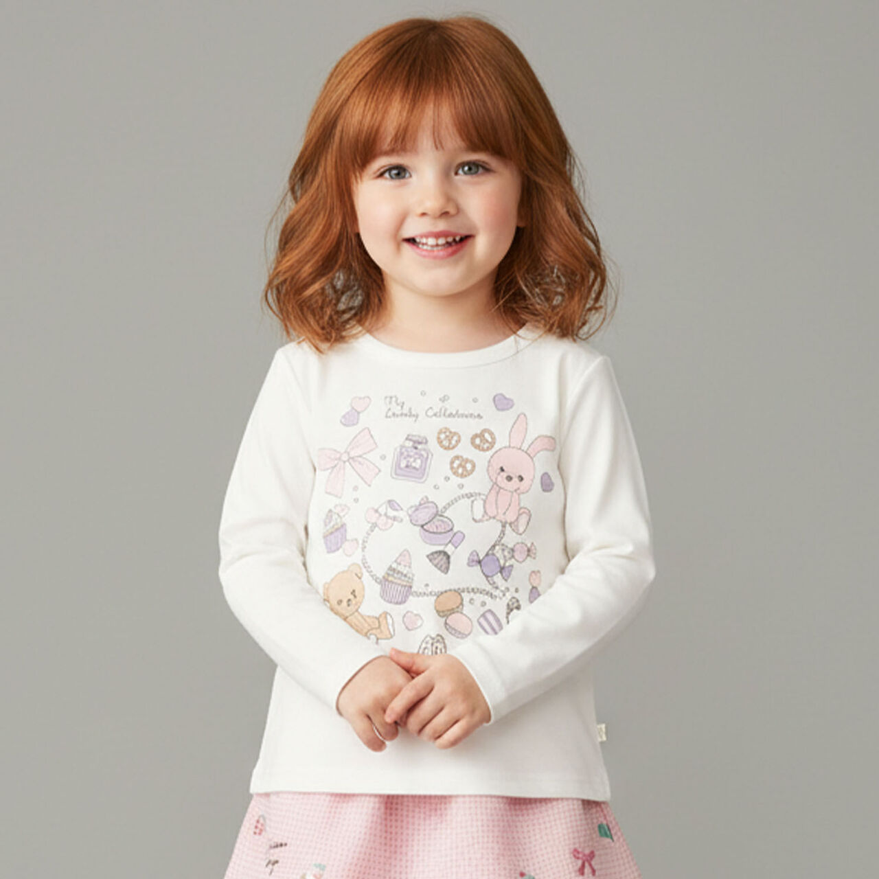 990T Long-Sleeve Character Goods,Off white, large image number 0