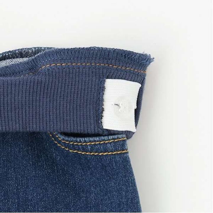 Wool Lined Denim Straight Pants,Blue, medium image number 14