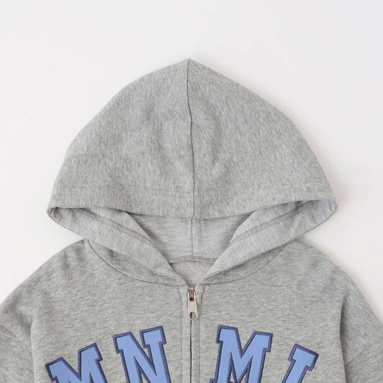 Quick-Dry Logo Zip Parka [Sarasara Plus],Top gray, large image number 11