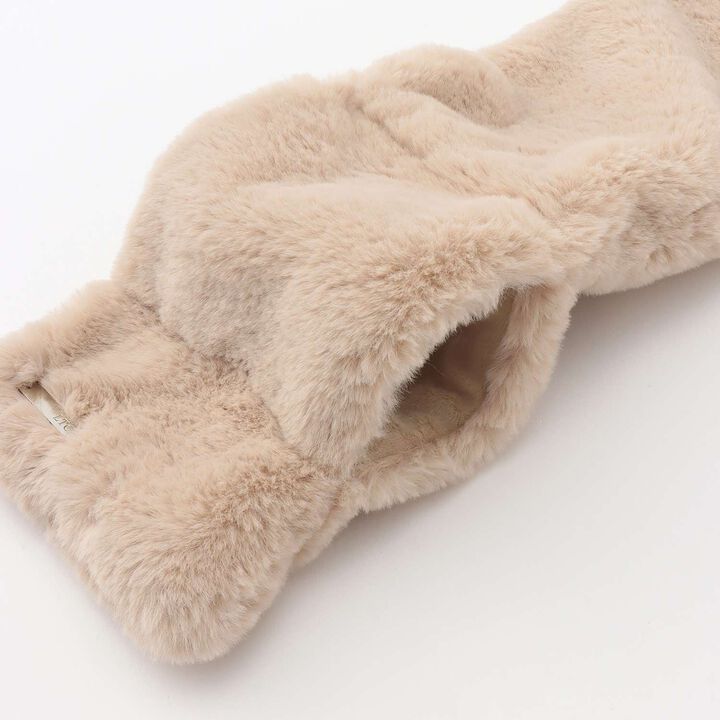 Faux Fur Scarf,Beige, medium image number 3
