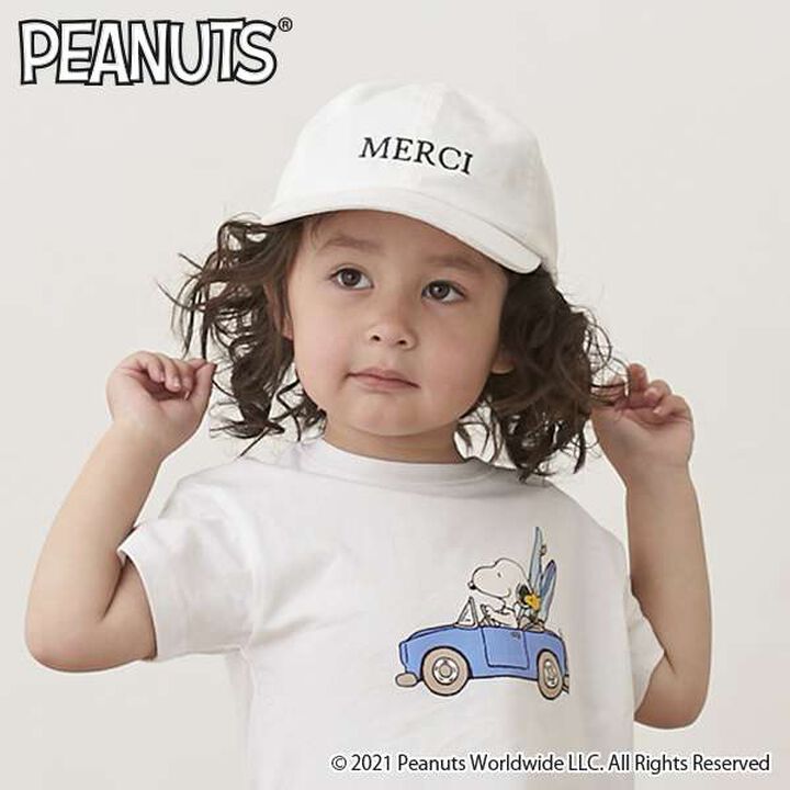 [Link] Logo Embroidery Cap (Kids),Ivory, medium image number 3