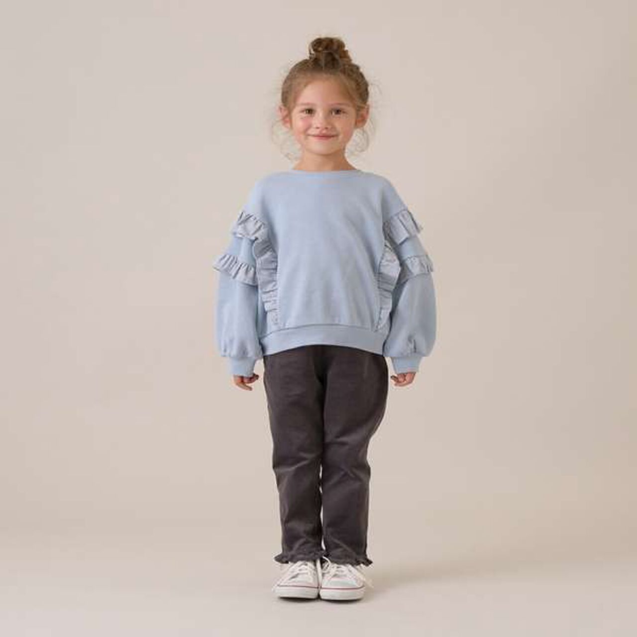 Heart Pocket Corduroy Pants,Charcoal gray, large image number 9