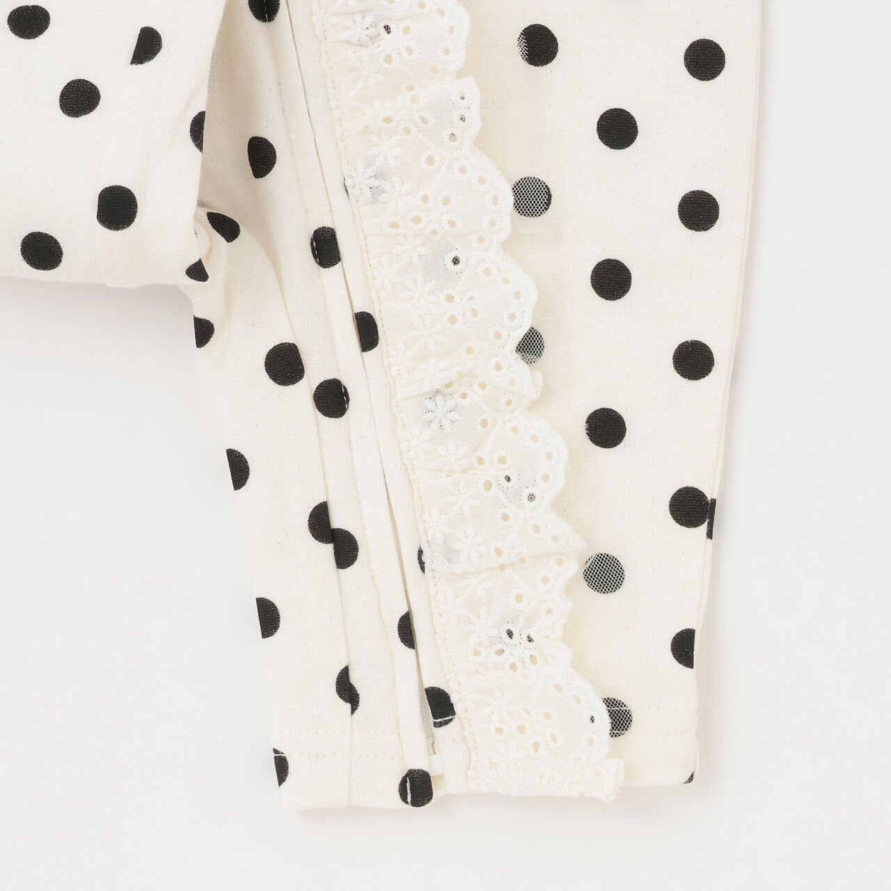 Lace Frill Coverall,Yellow, large image number 4