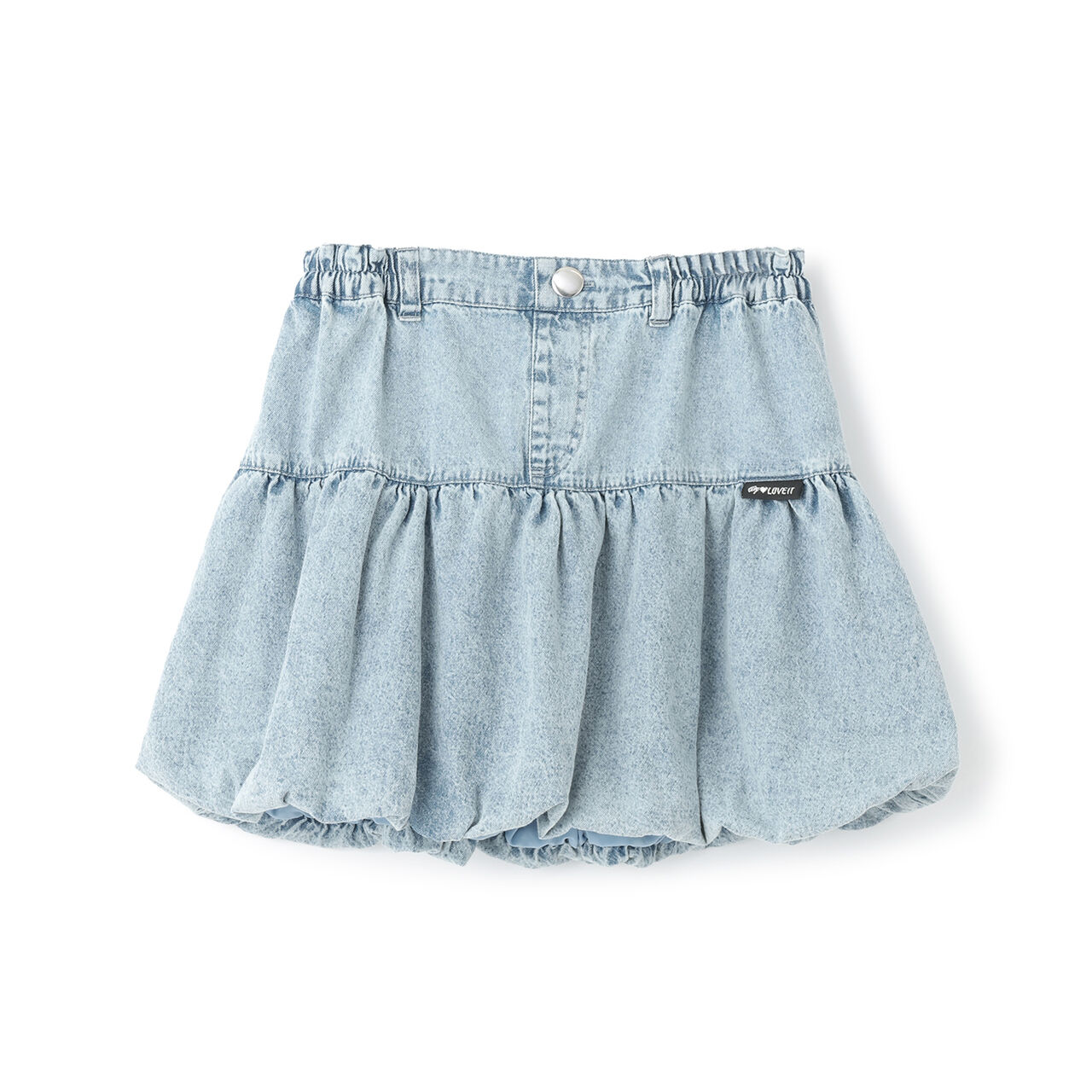 Balloon Tiered Skirt,Blue, large image number 5