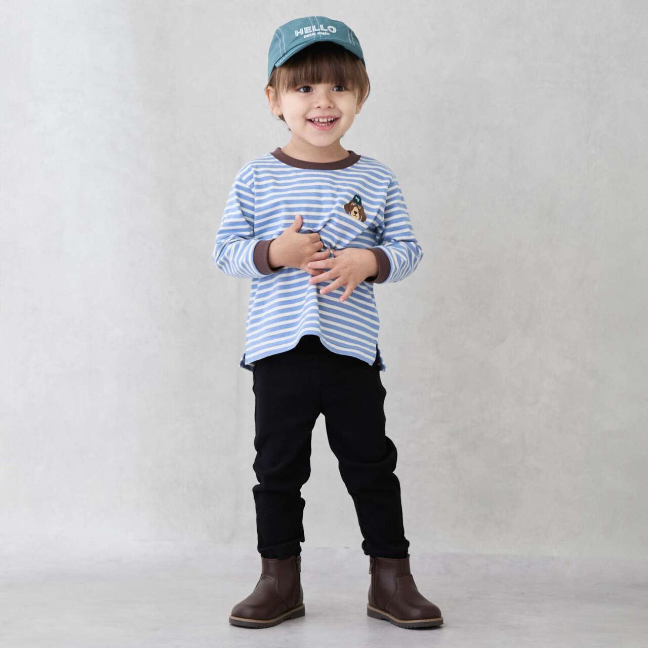 [Affordable] BOYS Long-Sleeve T-Shirt,Deep green, large image number 2