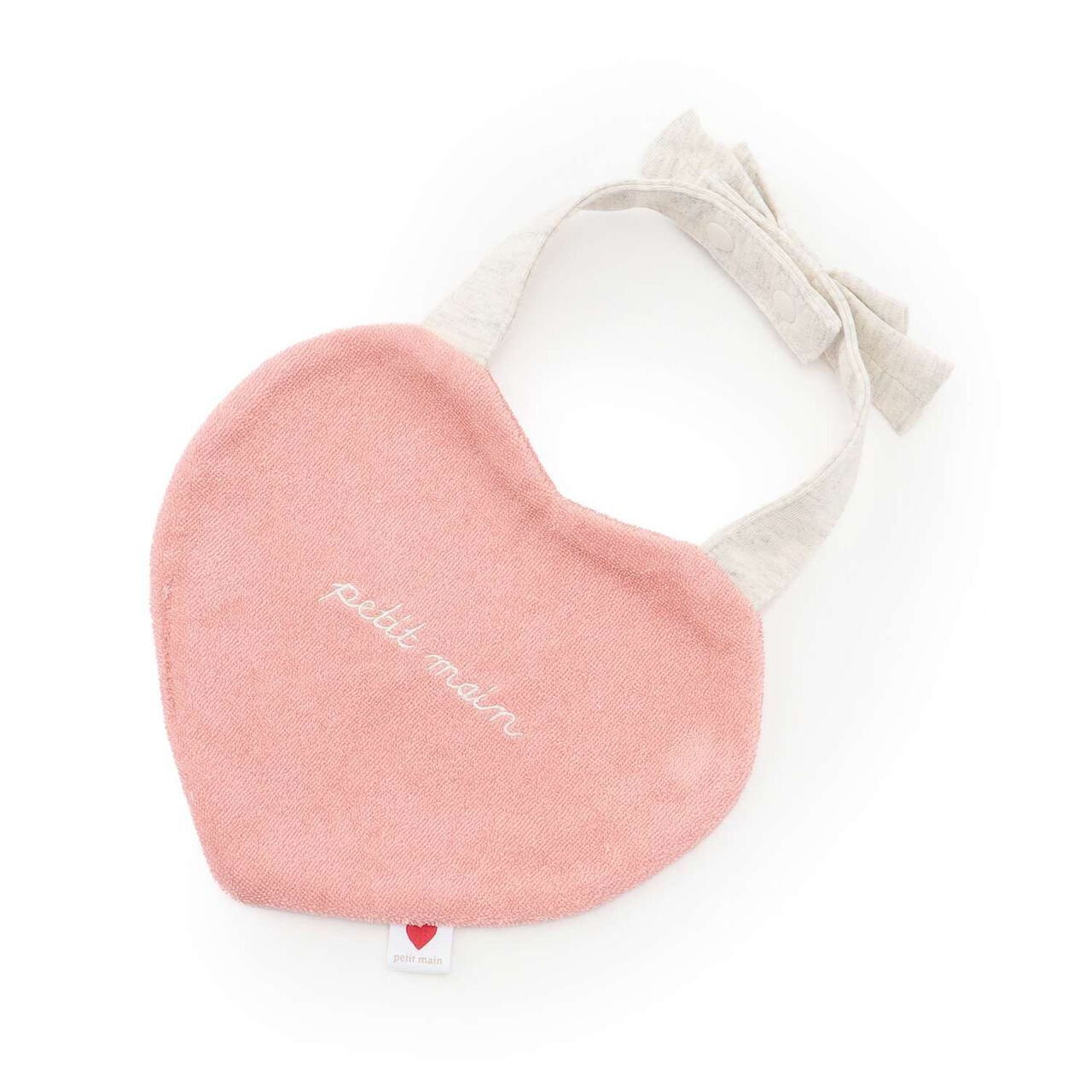 Heart Bib,Light pink, large image number 0