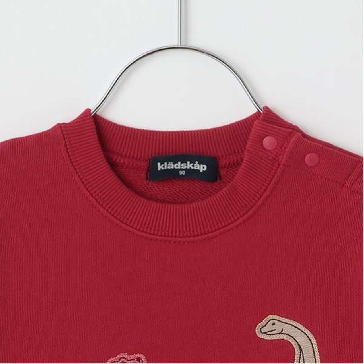 Dinosaur Appliqu&eacute; Side Pocket Sweatshirt,Milky white, large image number 6