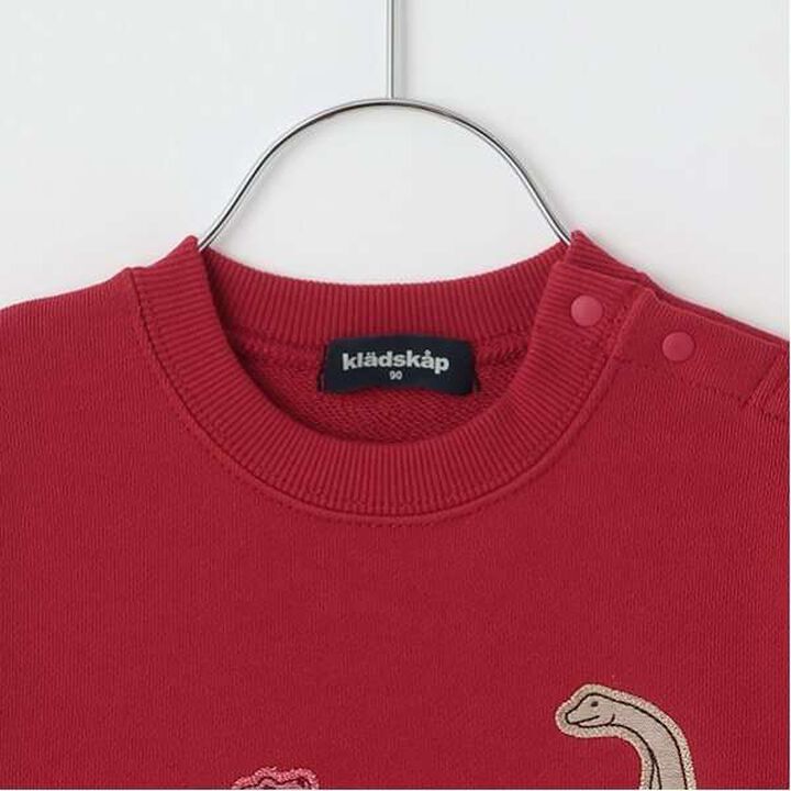 Dinosaur Appliqu&eacute; Side Pocket Sweatshirt,Milky white, medium image number 6