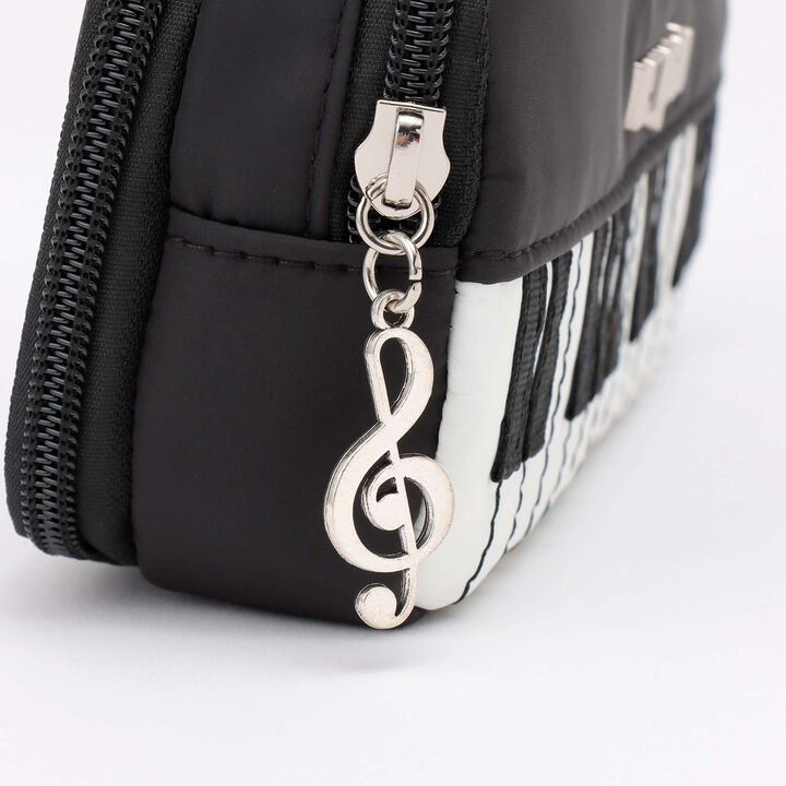 Piano Pen Pouch,Black, medium image number 3