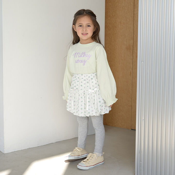 [Coordinatable Setup] Balloon Skirt with Ribbon,Lavender, medium image number 2