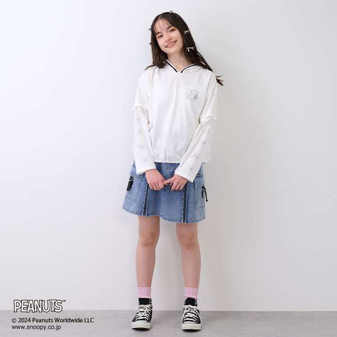 [PEANUTS] [Cool to the Touch] 2WAY Hooded Parka,Lavender, large image number 16