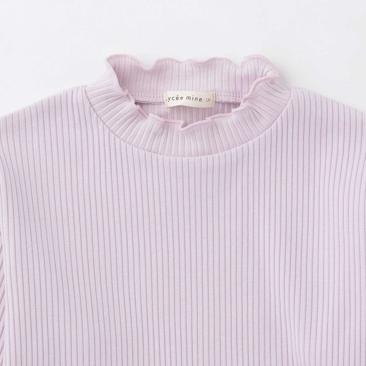 Ribbed Fabric Turtleneck,Pearl white, large image number 19