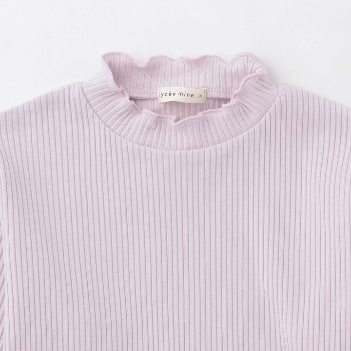 Ribbed Fabric Turtleneck,Pearl white, medium image number 19