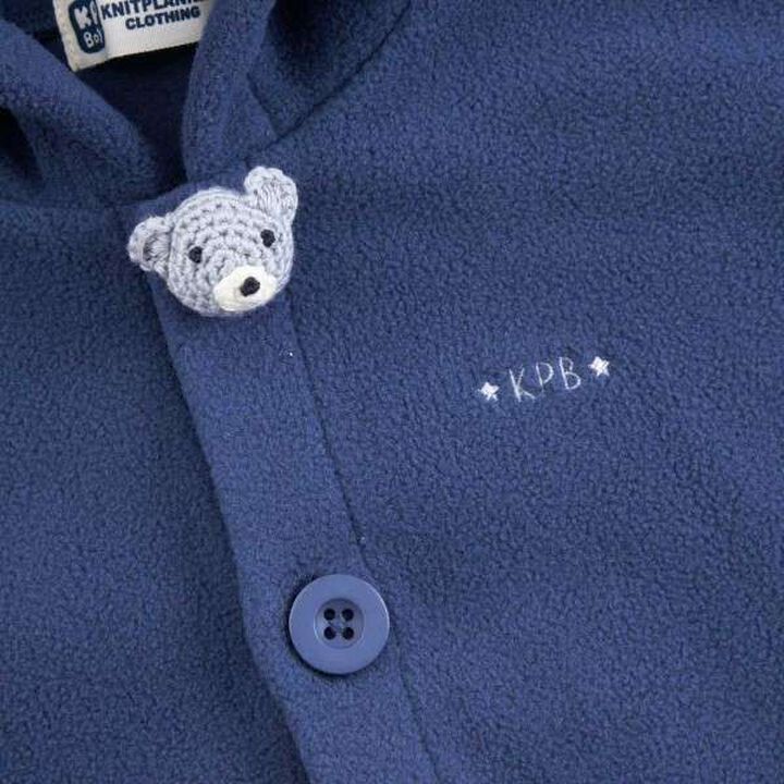 KPBOY Bear Crochet Fleece Cape,Beige, medium image number 3