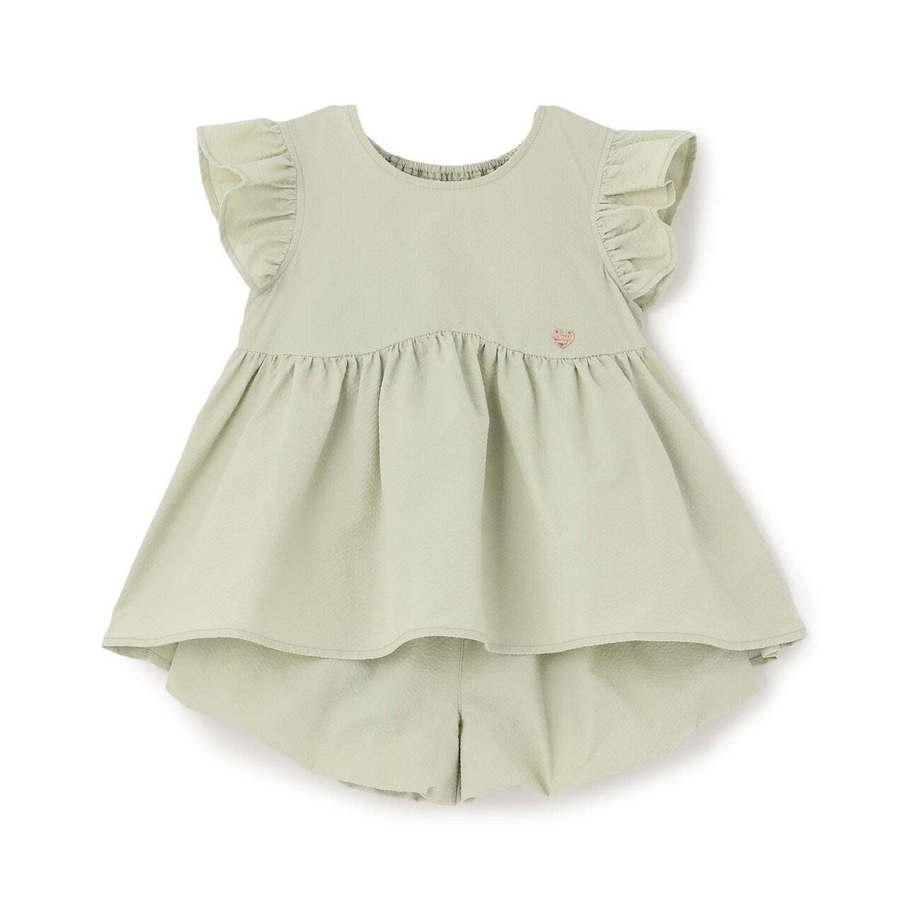 [Outfit Set] Wavy Peplum Blouse & Balloon Pants Set,Navy, large image number 5