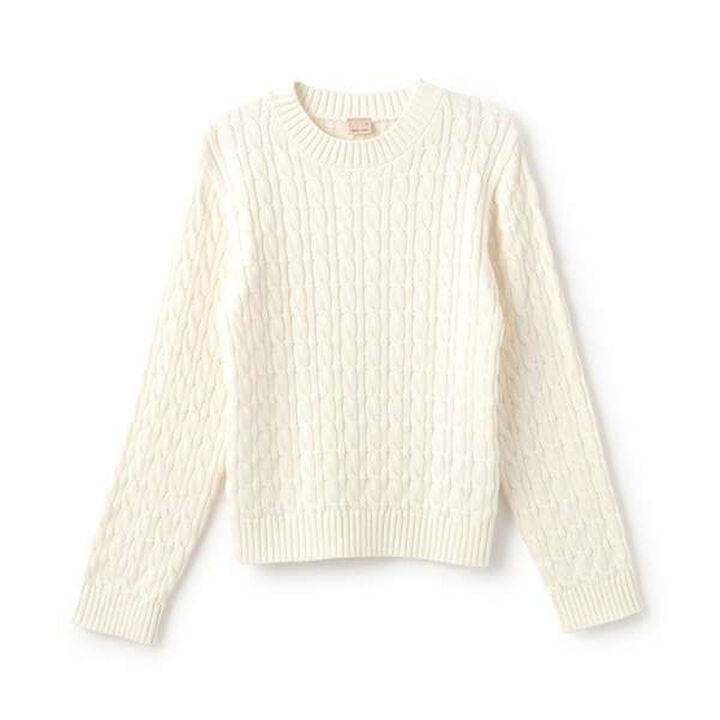 [Link] Cotton Knit,Ivory, medium image number 0