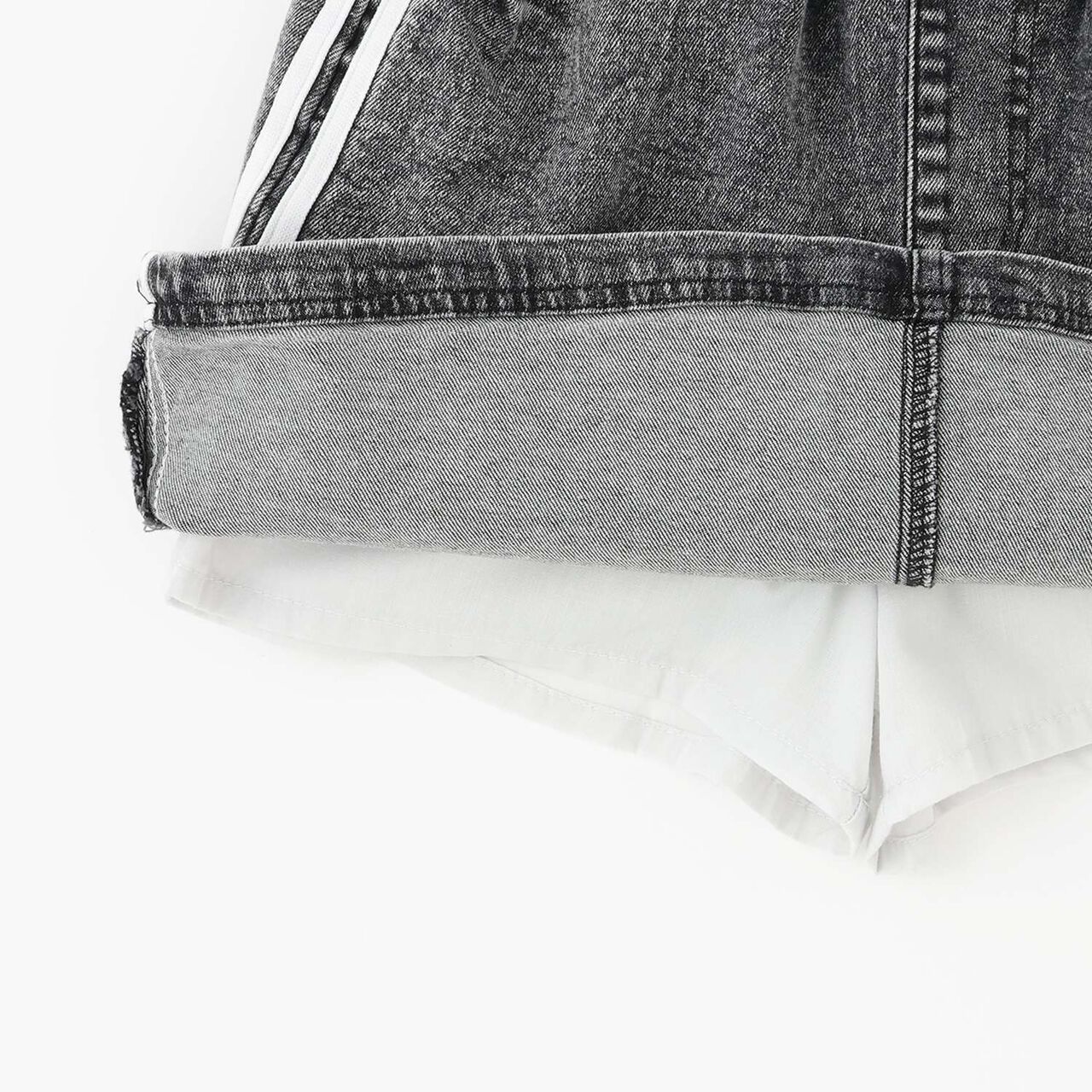 Line Stretch A-Line Skirt,Sax blue, large image number 6