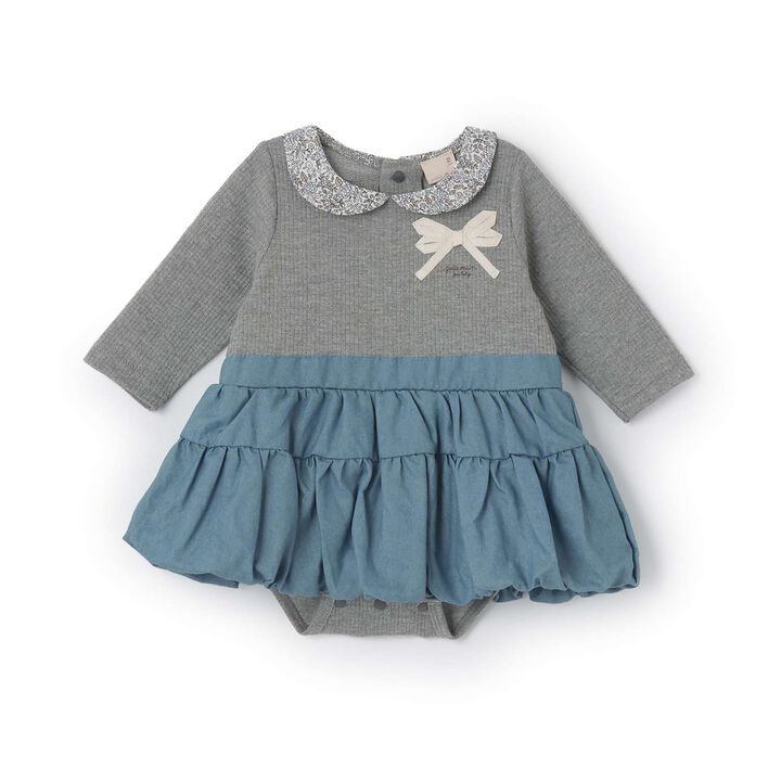 Collared Balloon SK Romper,Light pink, medium image number 3