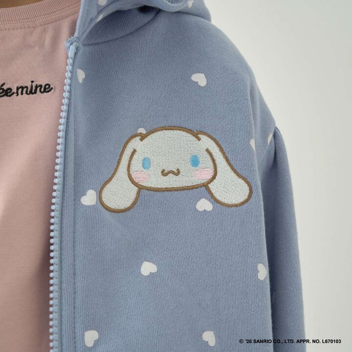 [萬聖節] [Sanrio 角色們] 混款印花全拉鍊連帽外套,葡萄紫, medium image number 7