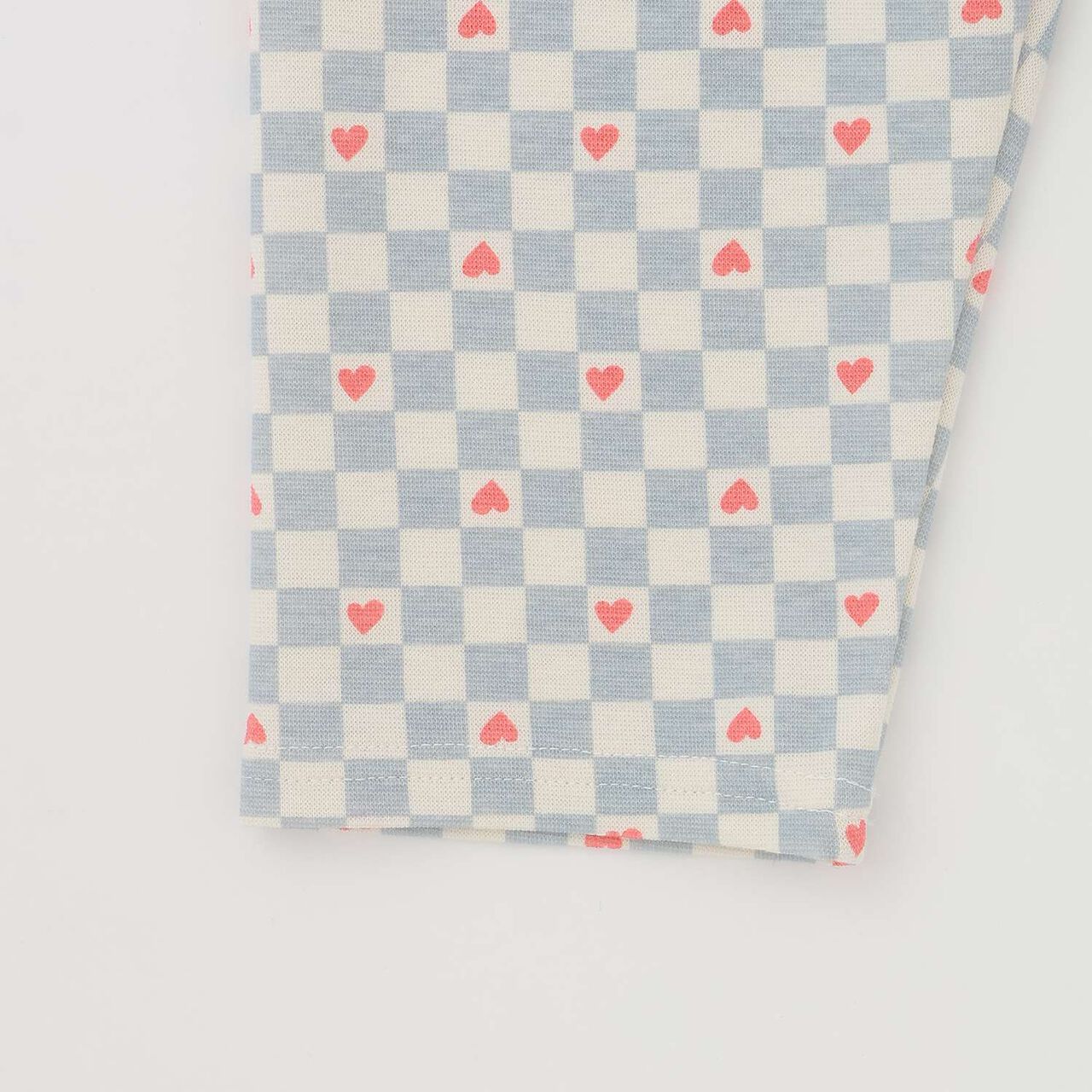 [365D] Anti-Stain Jersey Knit Patterned 6/10 Leggings,Light blue, large image number 10