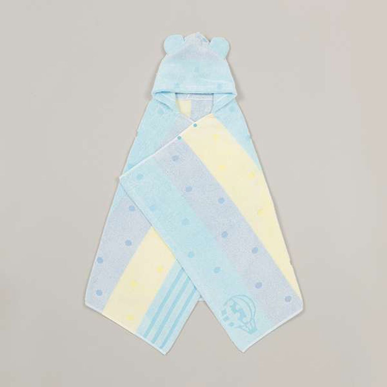 Zero-Twist Towel Bath Poncho,Blue, large image number 0