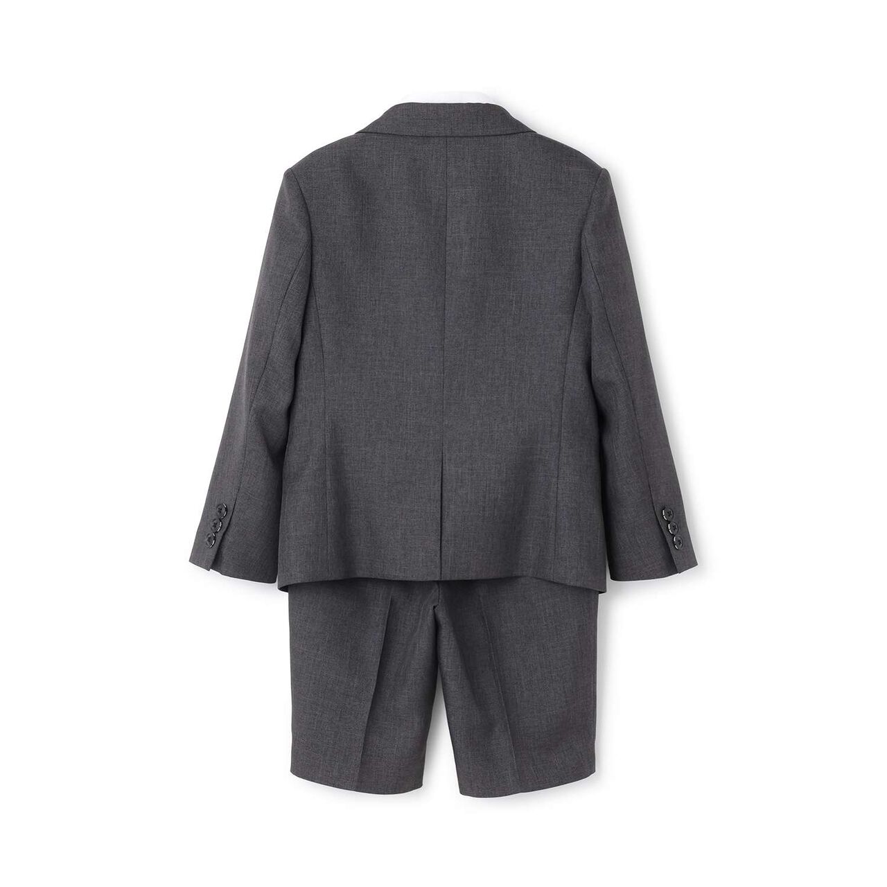 [Formal] Gray Jacket + Half Pants Set,Gray, large image number 8