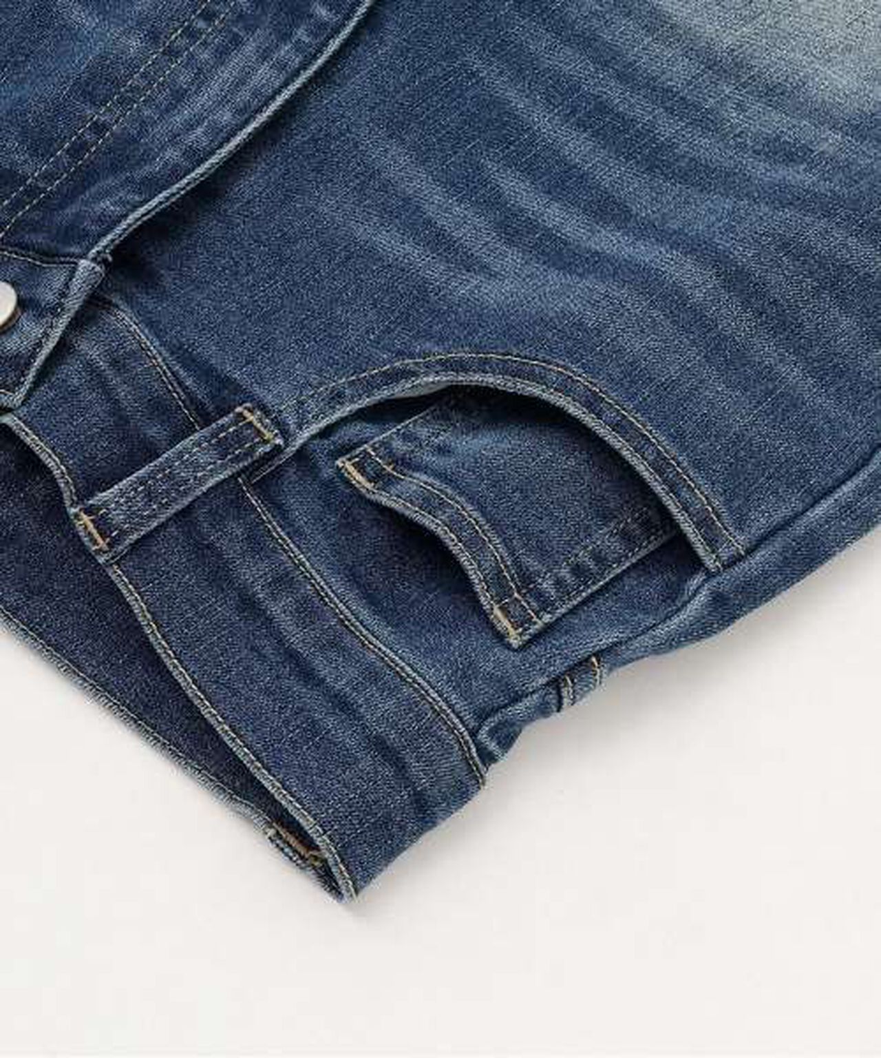 Motif Logo Flare Denim Pants,Light blue, large image number 4