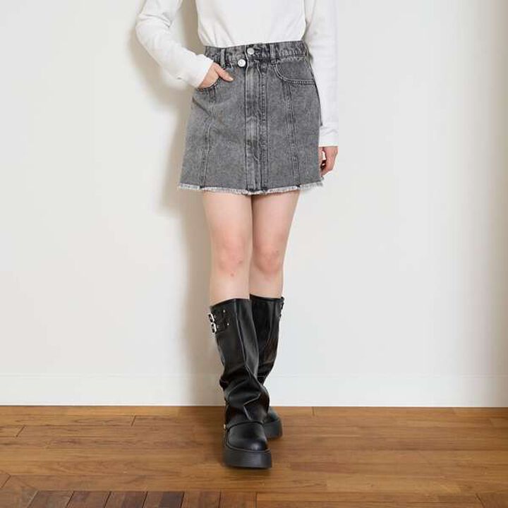 [LTXC] 2 WAY Wrap Skirt,Blue, medium image number 16