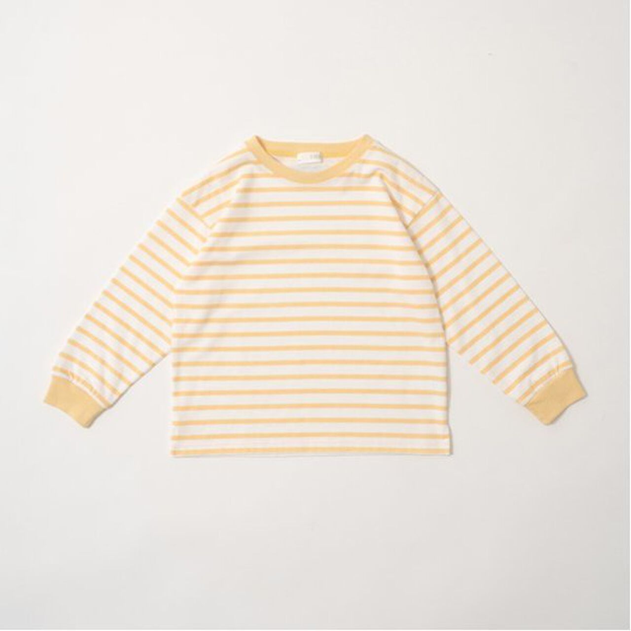 [Comfortable Jersey] Stripe Long-Sleeve T-Shirt,Mustard, large image number 10