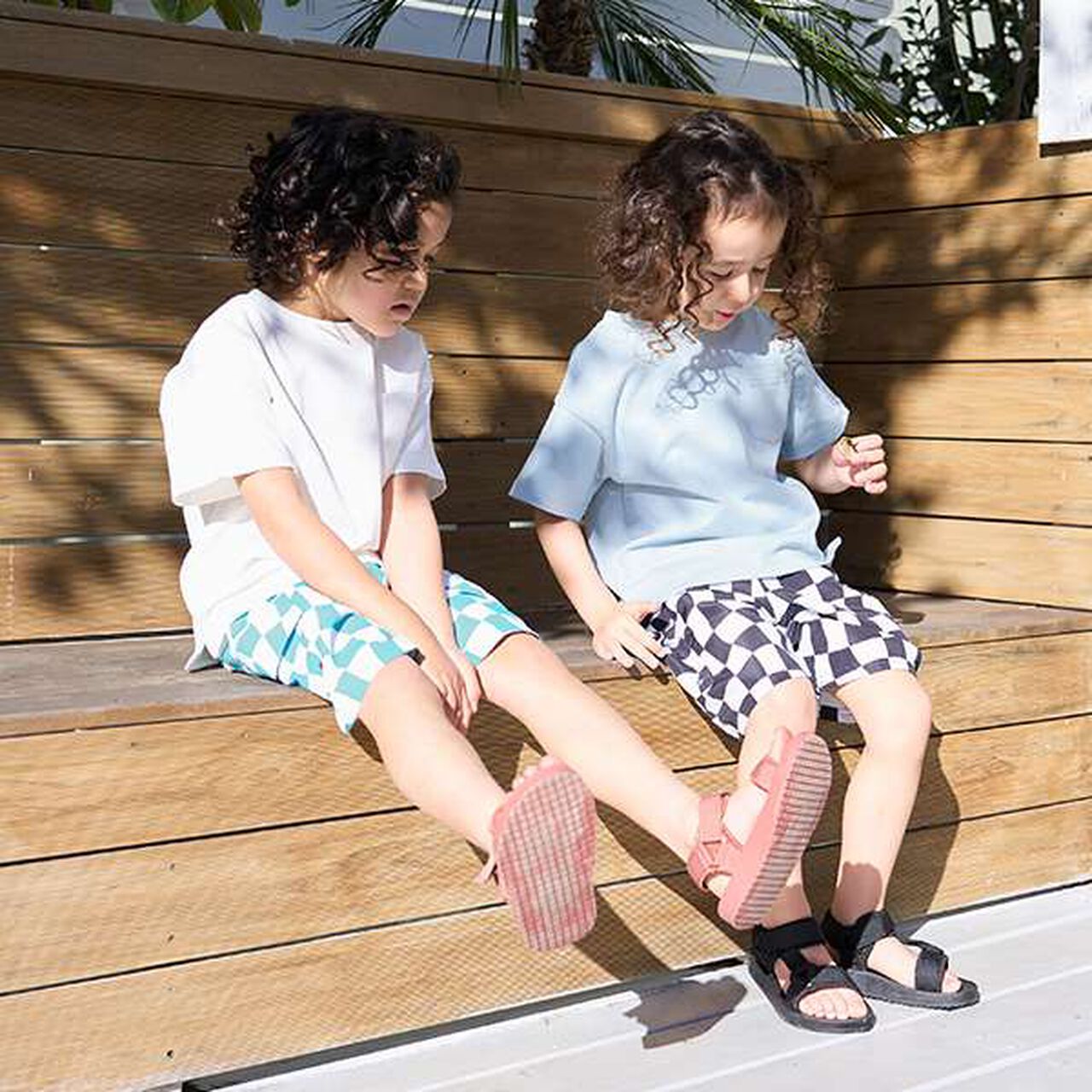 [SWIM] [UV Processing] Flag Check Cargo Surf Pants,Black, large image number 8