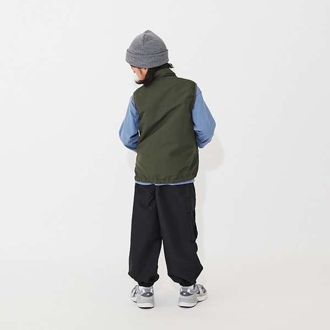 [SKIT0LY] Water-Repellent Zip-Up Vest,Khaki, large image number 11