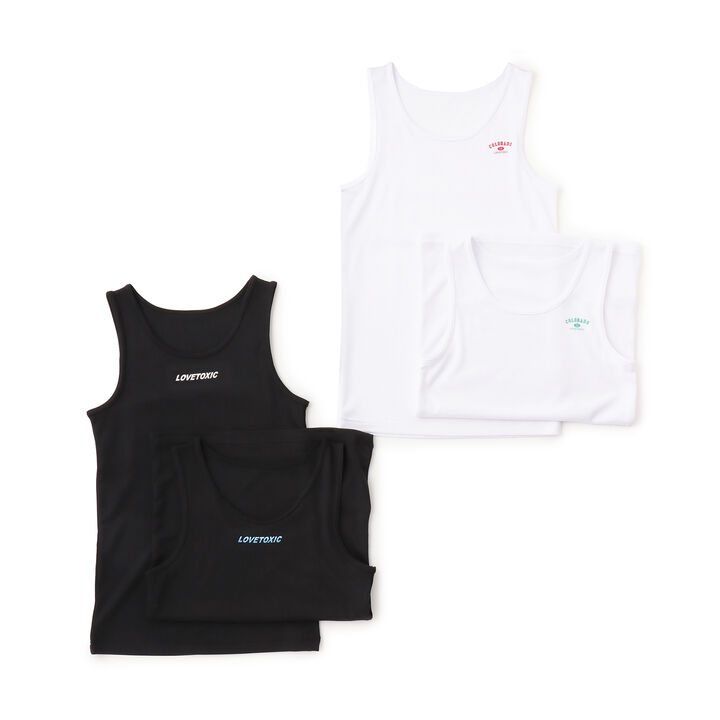 2-Pack Double Layer Tank Tops,Black, medium image number 7