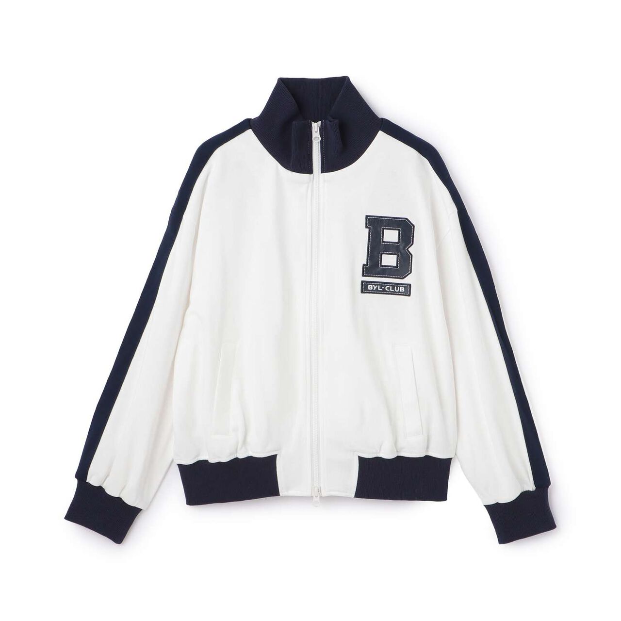 B Point Bomber Jacket,Ivory, large image number 0